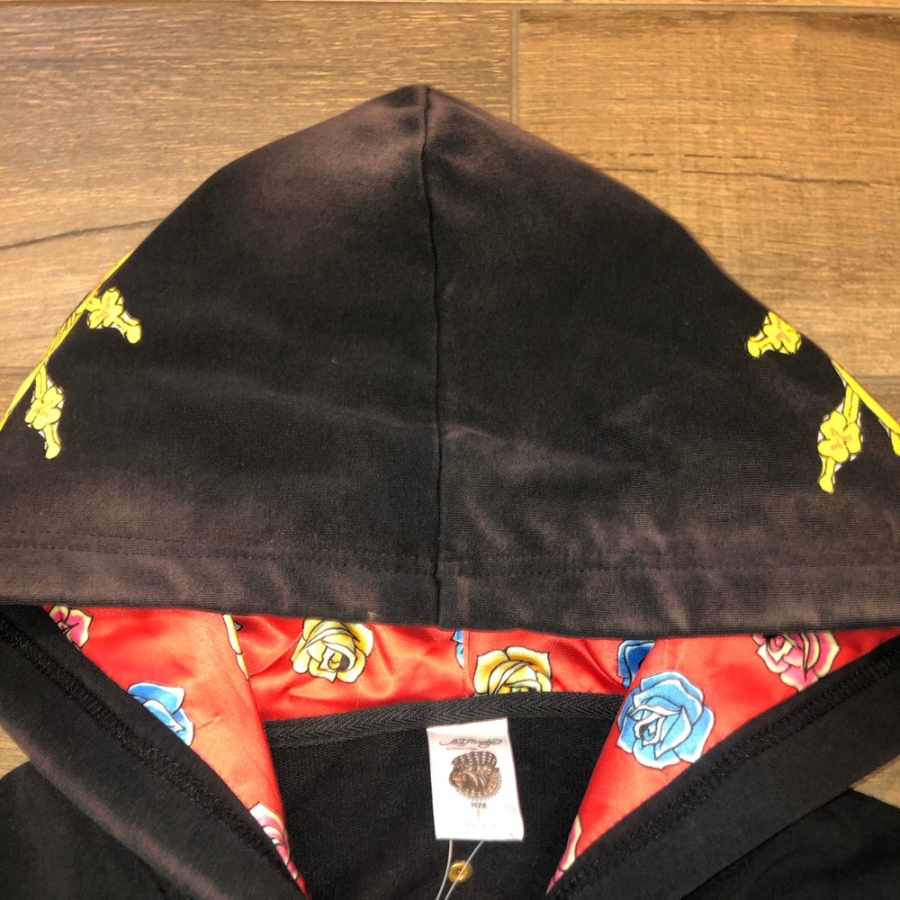 Ed Hardy Black Hoodie NWT Woman’s - Picture 4 of 4